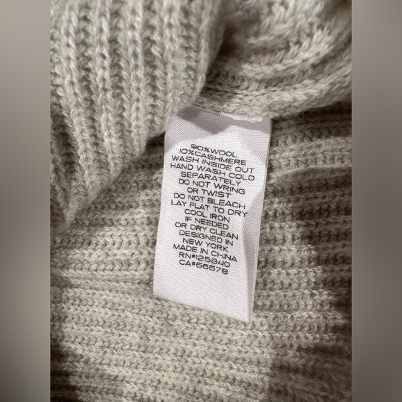 NWT intermix wool cashmere sweater dress tunic heather gray - Picture 12 of 12